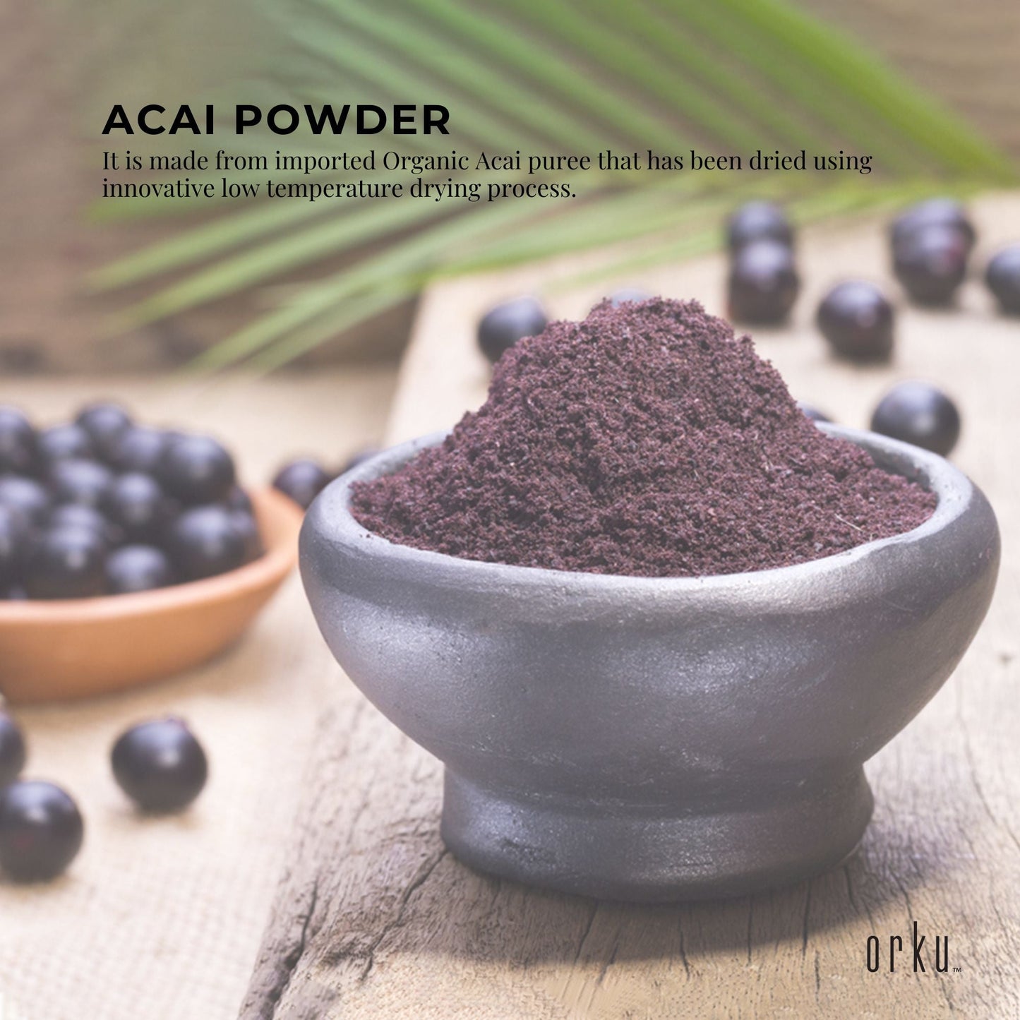 5kg Acai Powder Bag 100 percent Organic - Superfood Amazon Berries