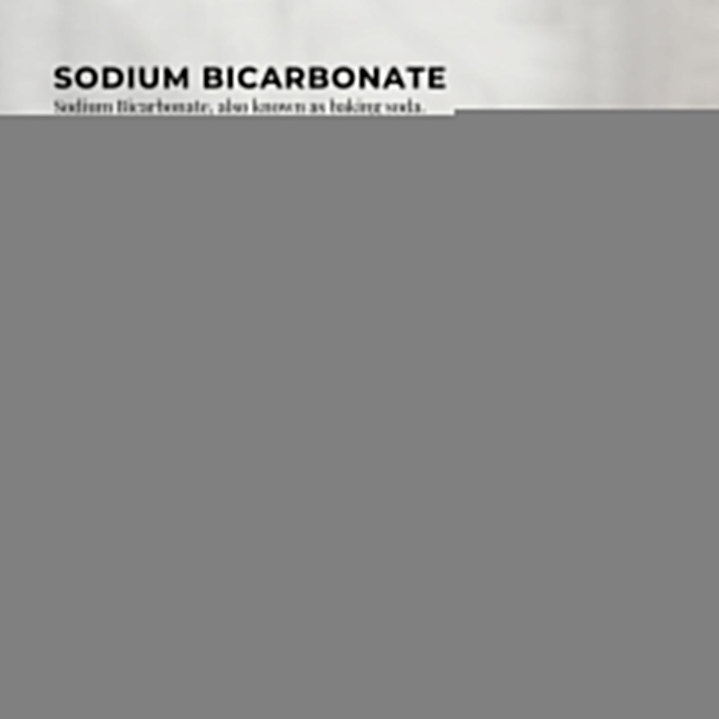 1Kg Sodium Bicarbonate - Food Grade Bicarb Baking Soda Hydrogen Carbonate Powder