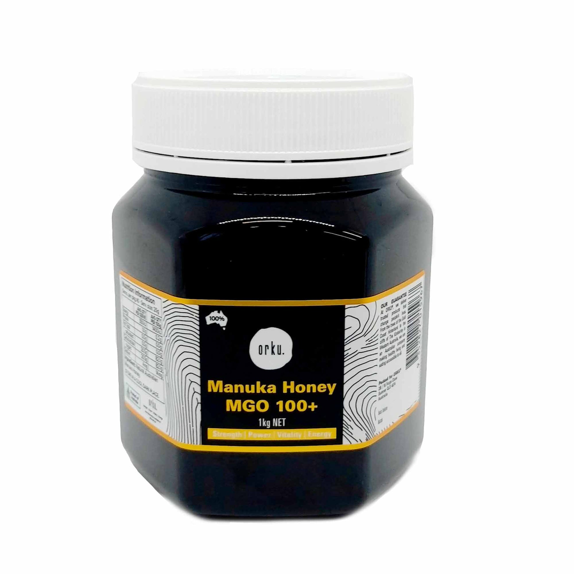 1Kg MGO 100+ Australian Manuka Honey - 100 percent Raw Natural Pure Jelly Bush