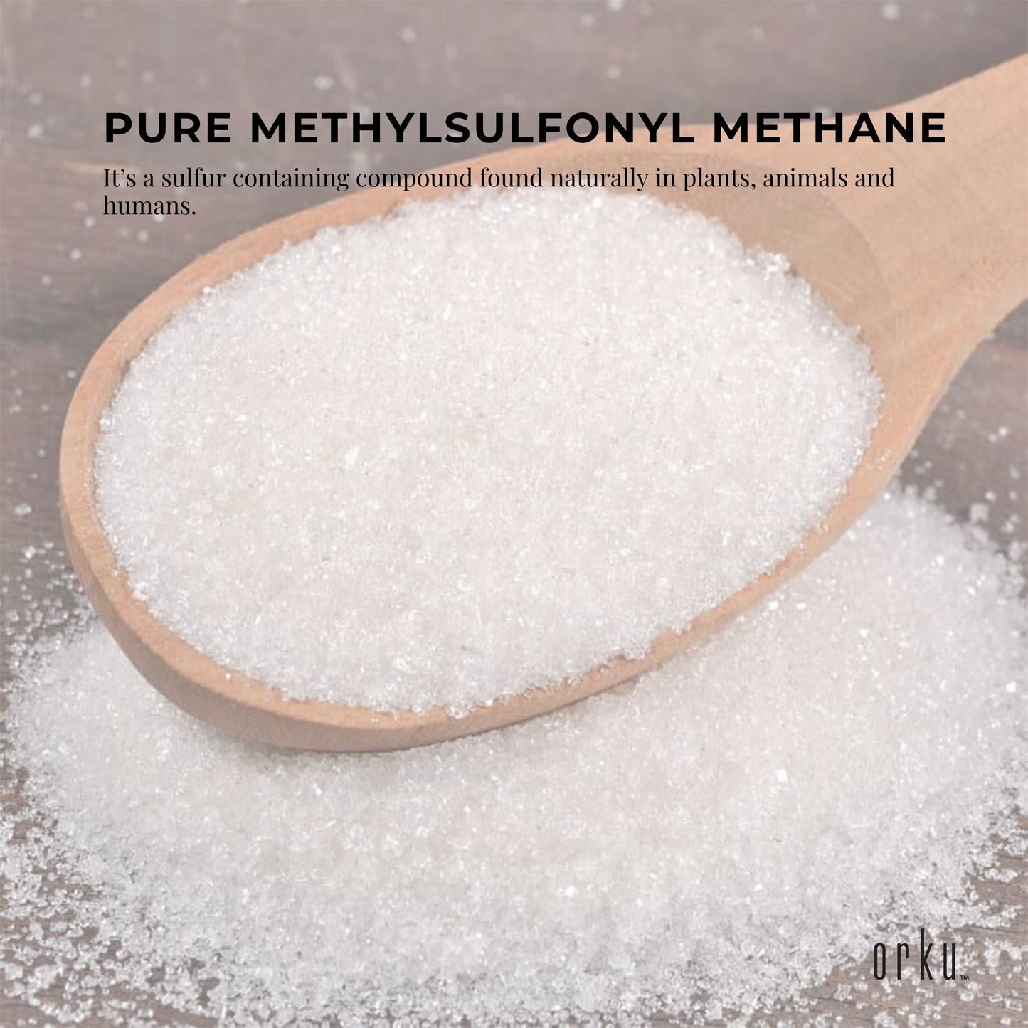 5Kg MSM Powder or Crystals Tub - 99 percent Pure Methylsulfonylmethane Dimethyl Sulfone