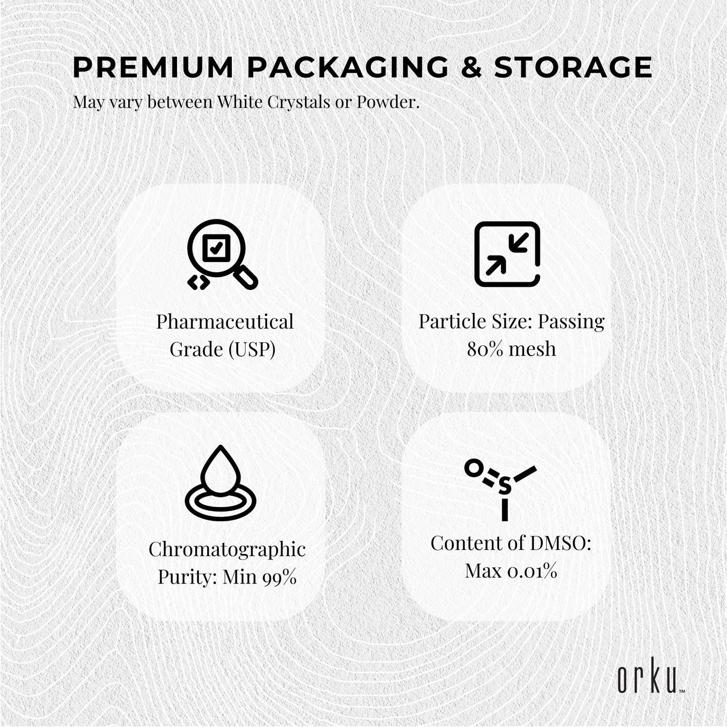 5Kg MSM Powder or Crystals Tub - 99 percent Pure Methylsulfonylmethane Dimethyl Sulfone