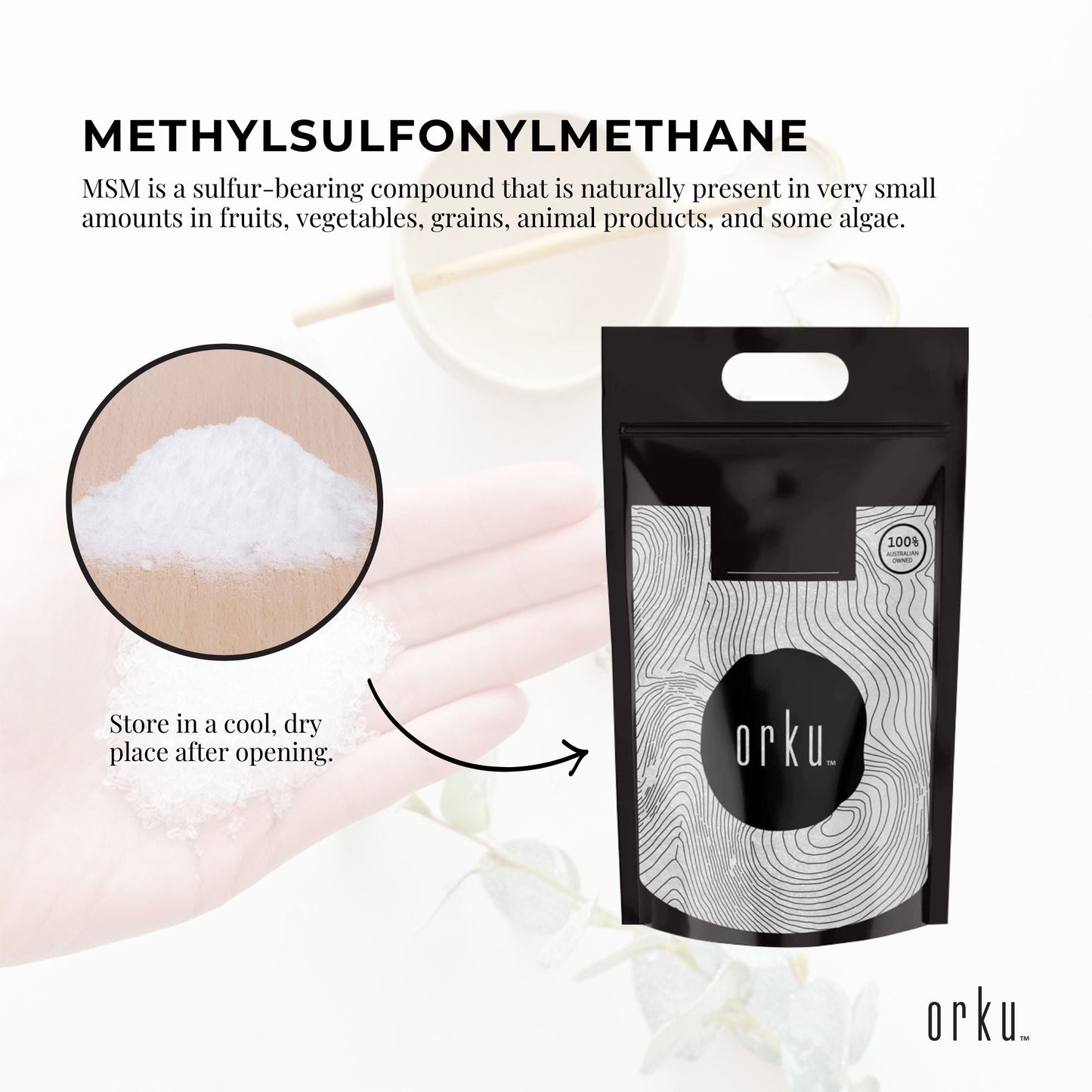 10Kg MSM Powder or Crystals Tub - 99 percent Pure Methylsulfonylmethane Dimethyl Sulfone