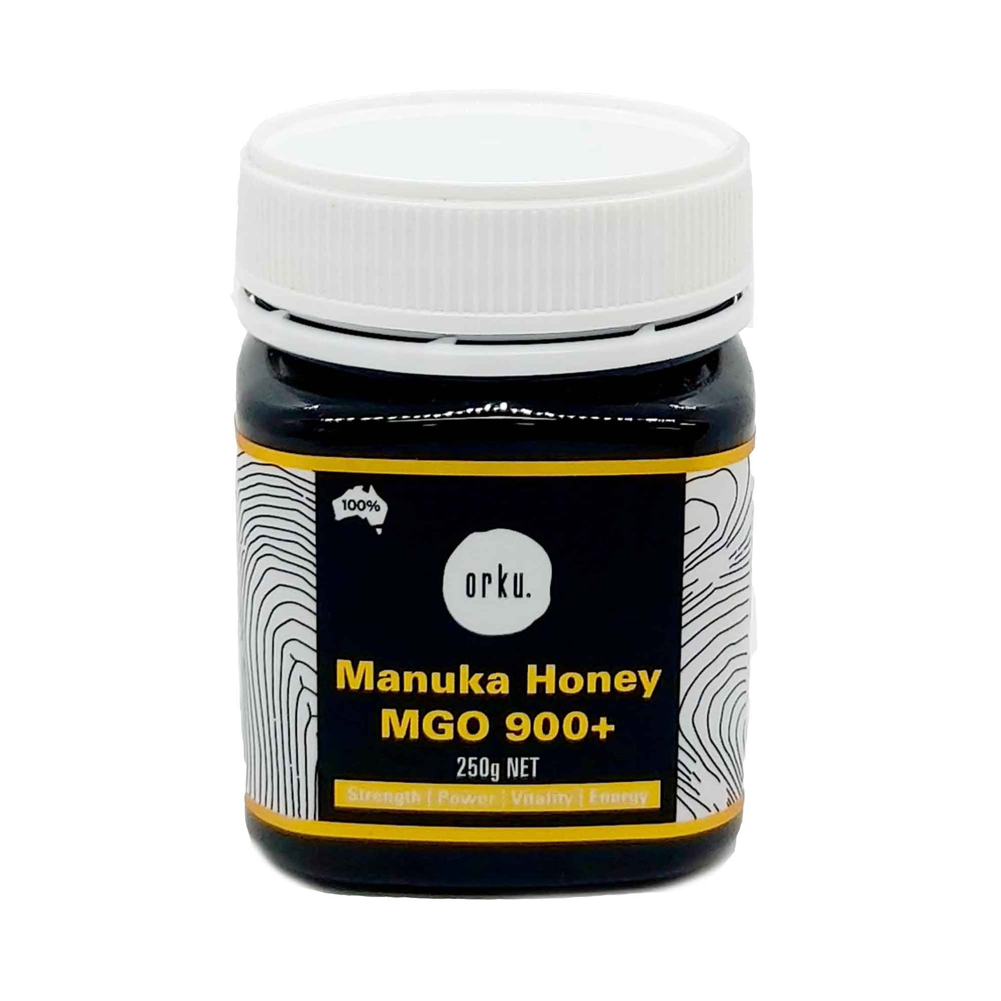250g MGO 900+ Australian Manuka Honey - 100 percent Raw Natural Pure Jelly Bush