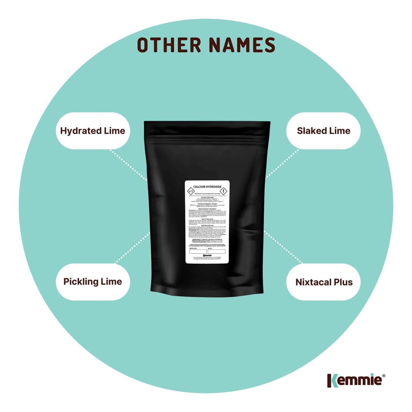 400g Food Grade Calcium Hydroxide Powder - FCC Hydrated Slaked Pickling Lime