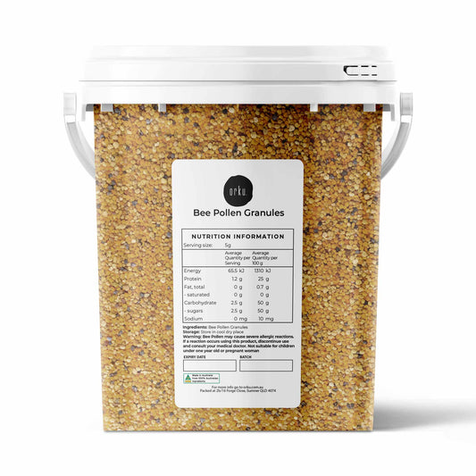 800g Bee Pollen Granules Tub Bucket - 100 percent Australian Pure Raw Supplement