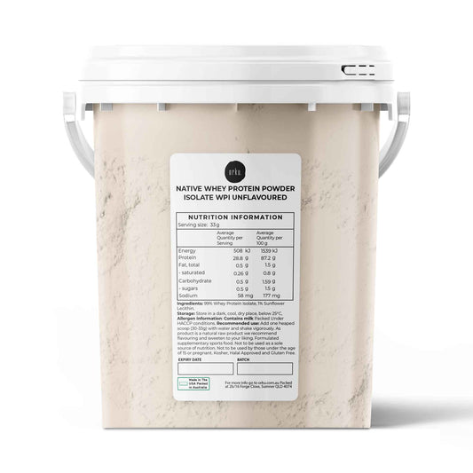 500g Native Whey Protein Isolate Powder - Unflavoured WPI Bucket