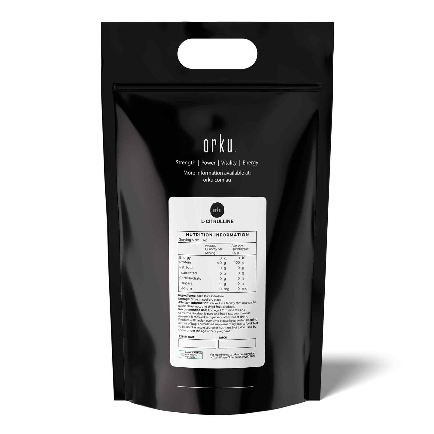 10Kg L-Citrulline Powder Buckets - 100  percent Pure Food Grade Amino Acid