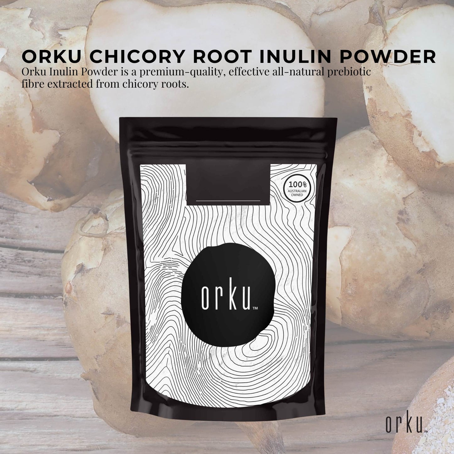 2Kg Chicory Root Inulin Powder - Unflavoured Natural Prebiotic Fibre
