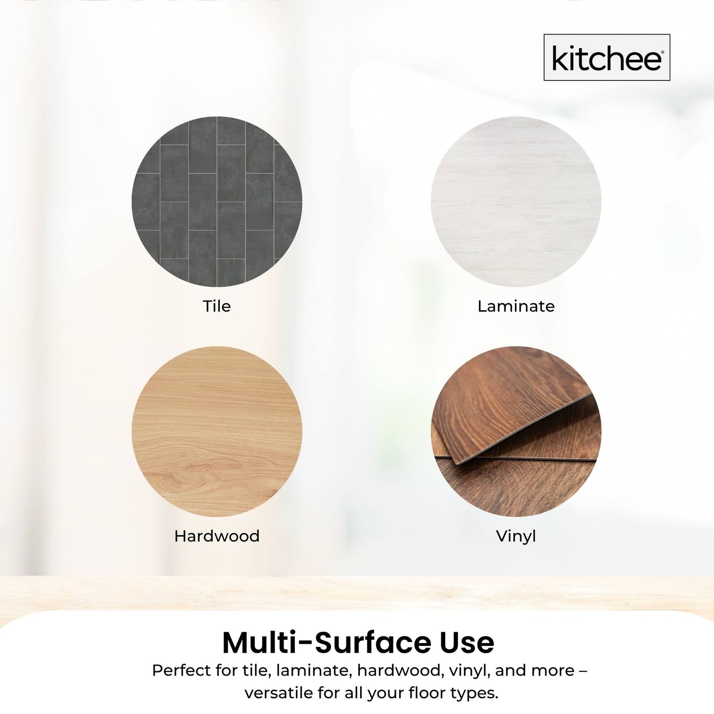 Kitchee Refillable Spray Floor Mop with Reusable & Washable Multi-Surface Microfibre Pad