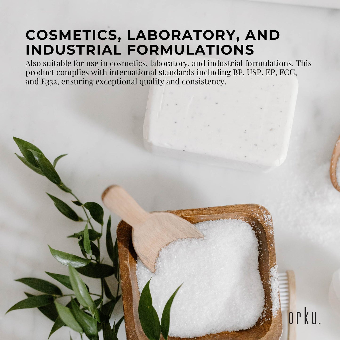 5Kg Potassium Citrate Food Grade Tub - Granular BP USP FCC E332 Additive