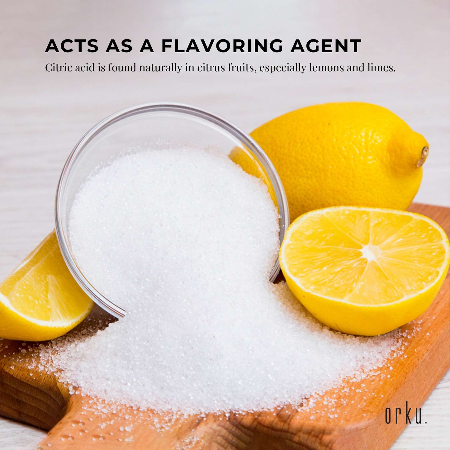 500g Citric Acid Powder - Food Grade Anhydrous GMO Free Preservative c6h807