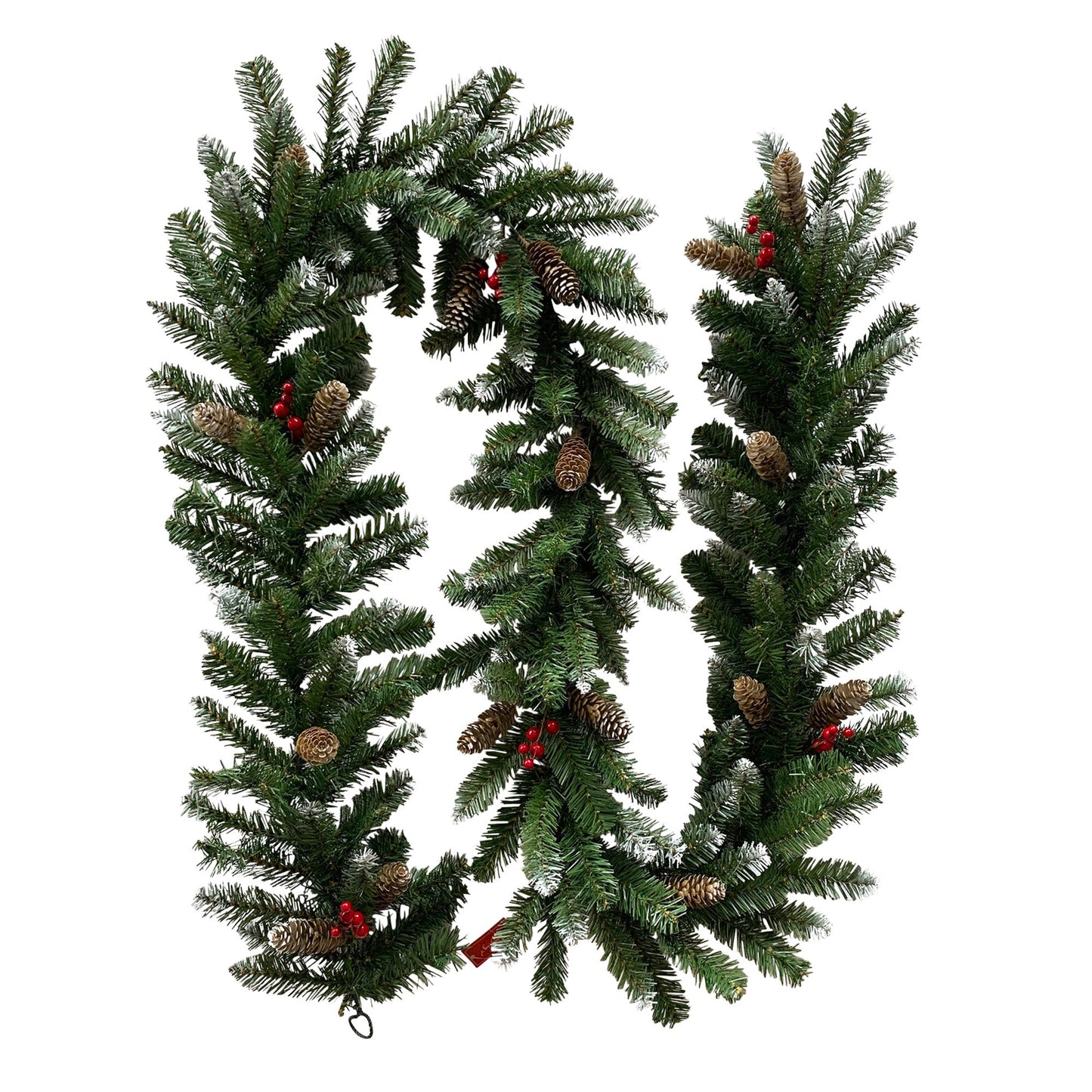 274cm Christmas Garland with Pine Cones & Berries