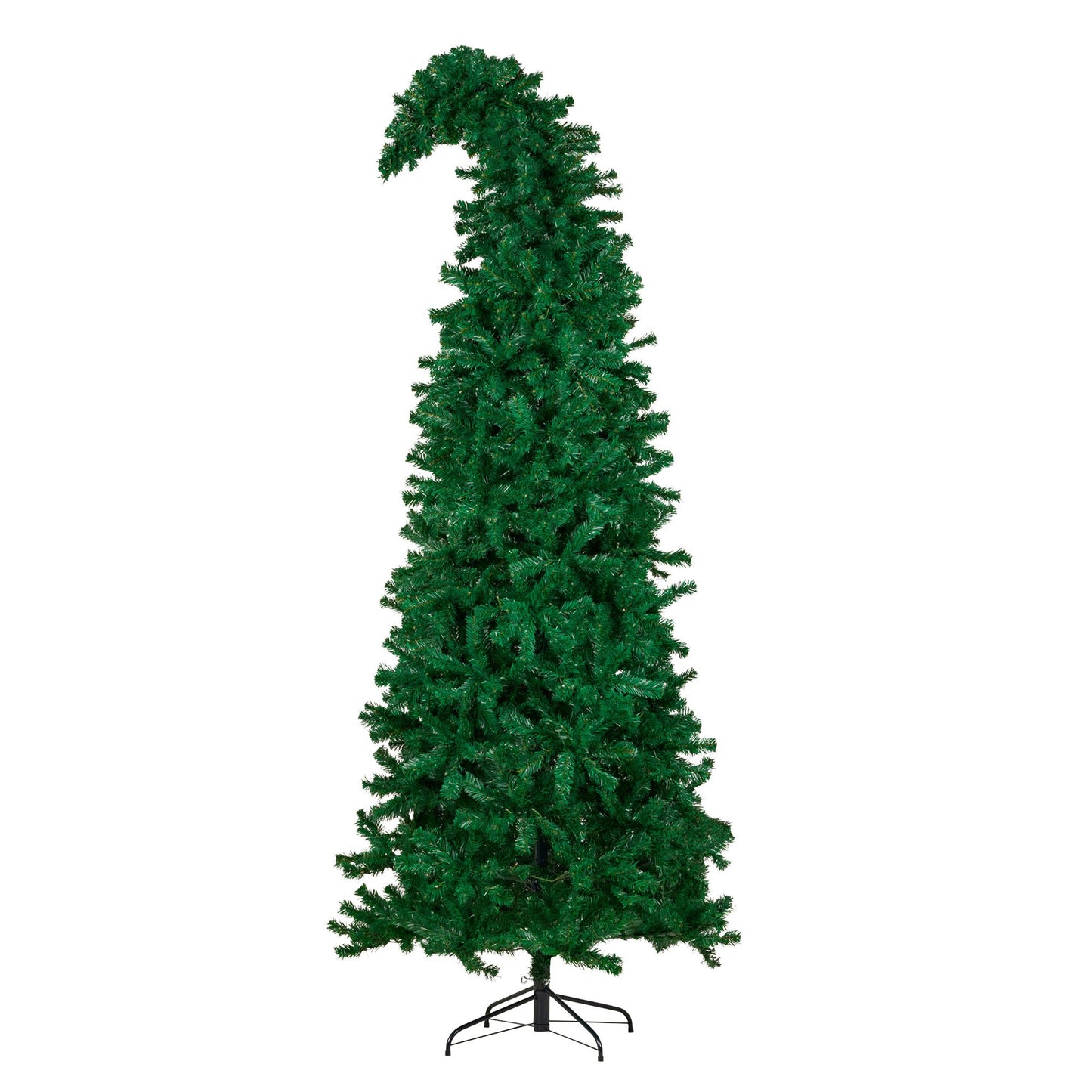 Bad Santa 2.3m Curved Multicolour Pre-Lit Christmas Tree with 1240 Tips