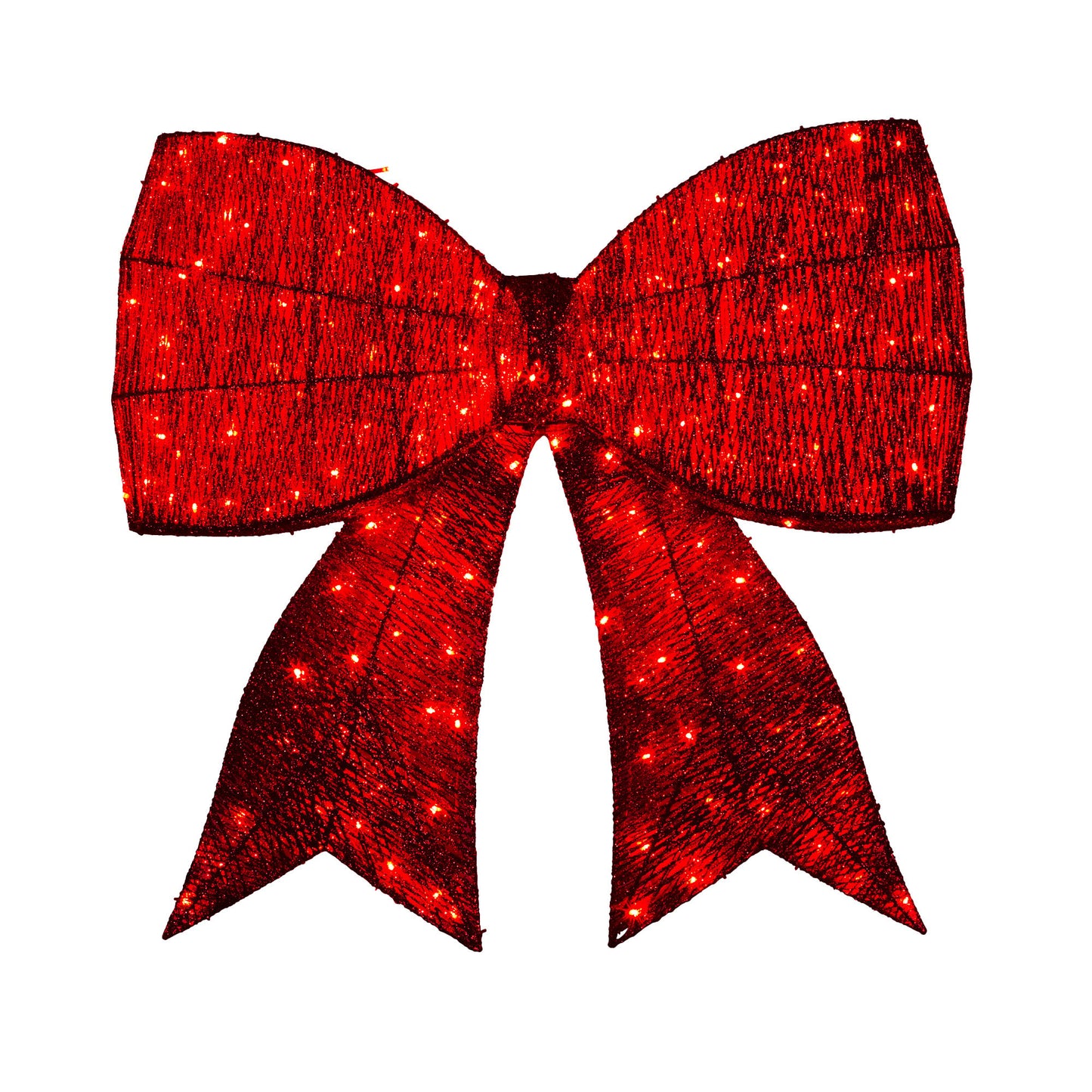 91cm Christmas Display Bow With Led And Twinkle Lights Festive Decoration