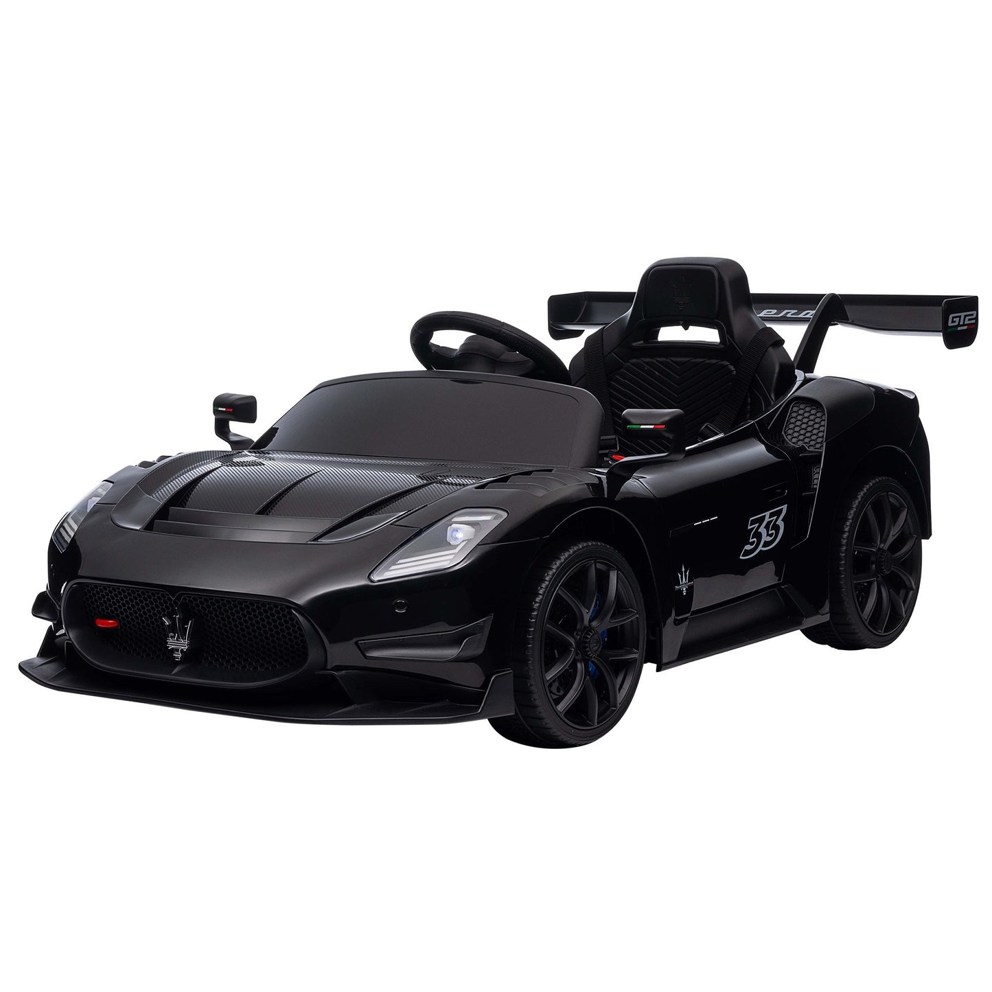 Kahuna Maserati MC20 GT2 Licensed Electric Kids Ride On Race Car Black