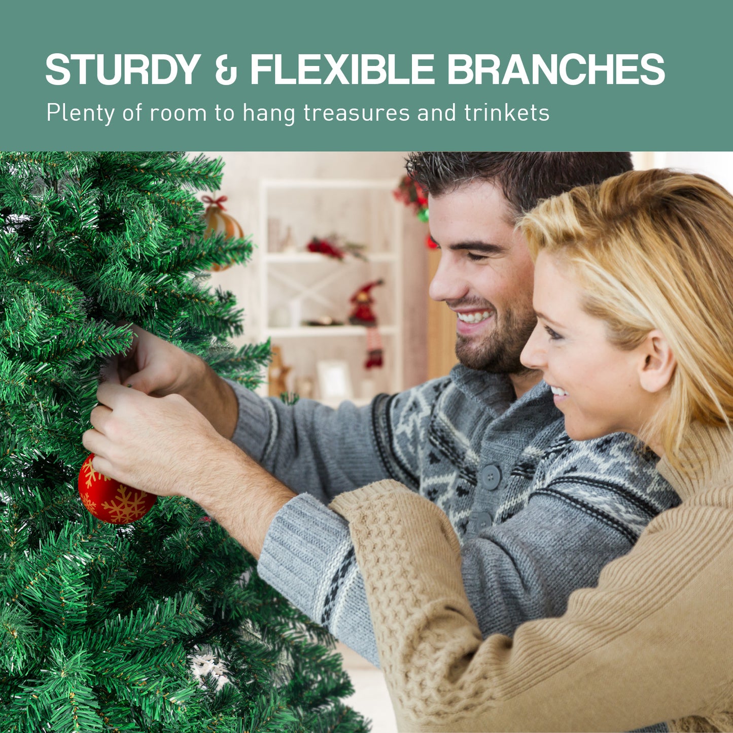 Green Christmas Tree 1.8m Xmas Decor Decorations - 850 Tips