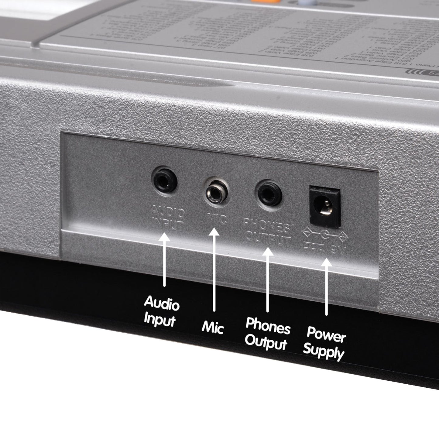 Karrera 61 Keys Electronic LED Keyboard Piano with Stand - Silver