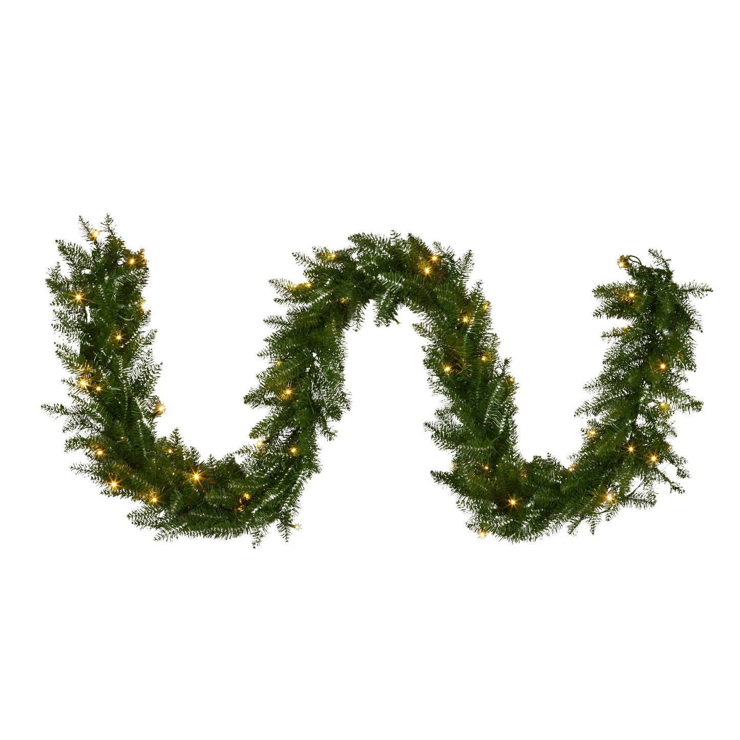 National Tree Company 274cm Dunhill Shimmer Fir Pre-lit Christmas Garland