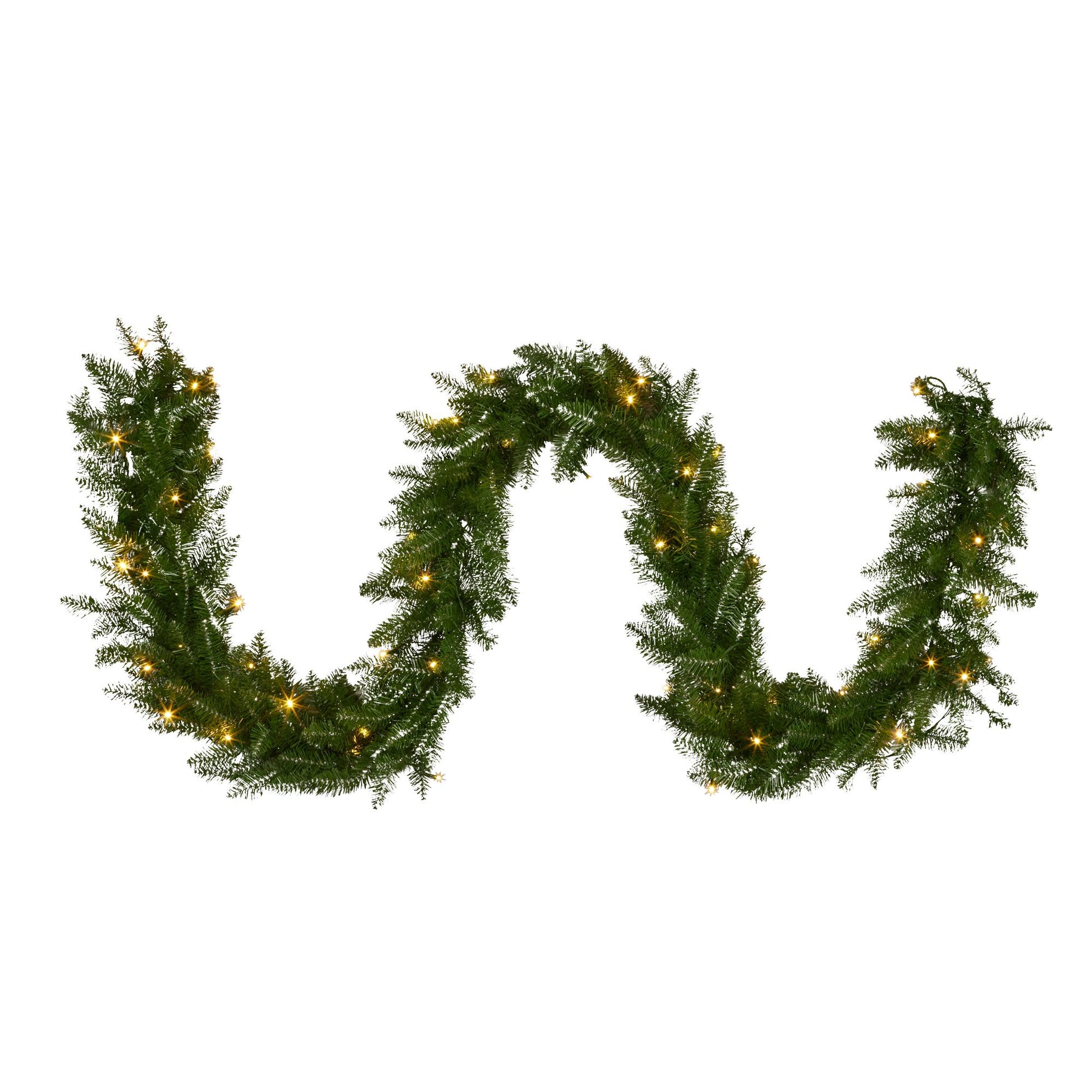 National Tree Company 274cm Dunhill Shimmer Fir Pre-lit Christmas Garland