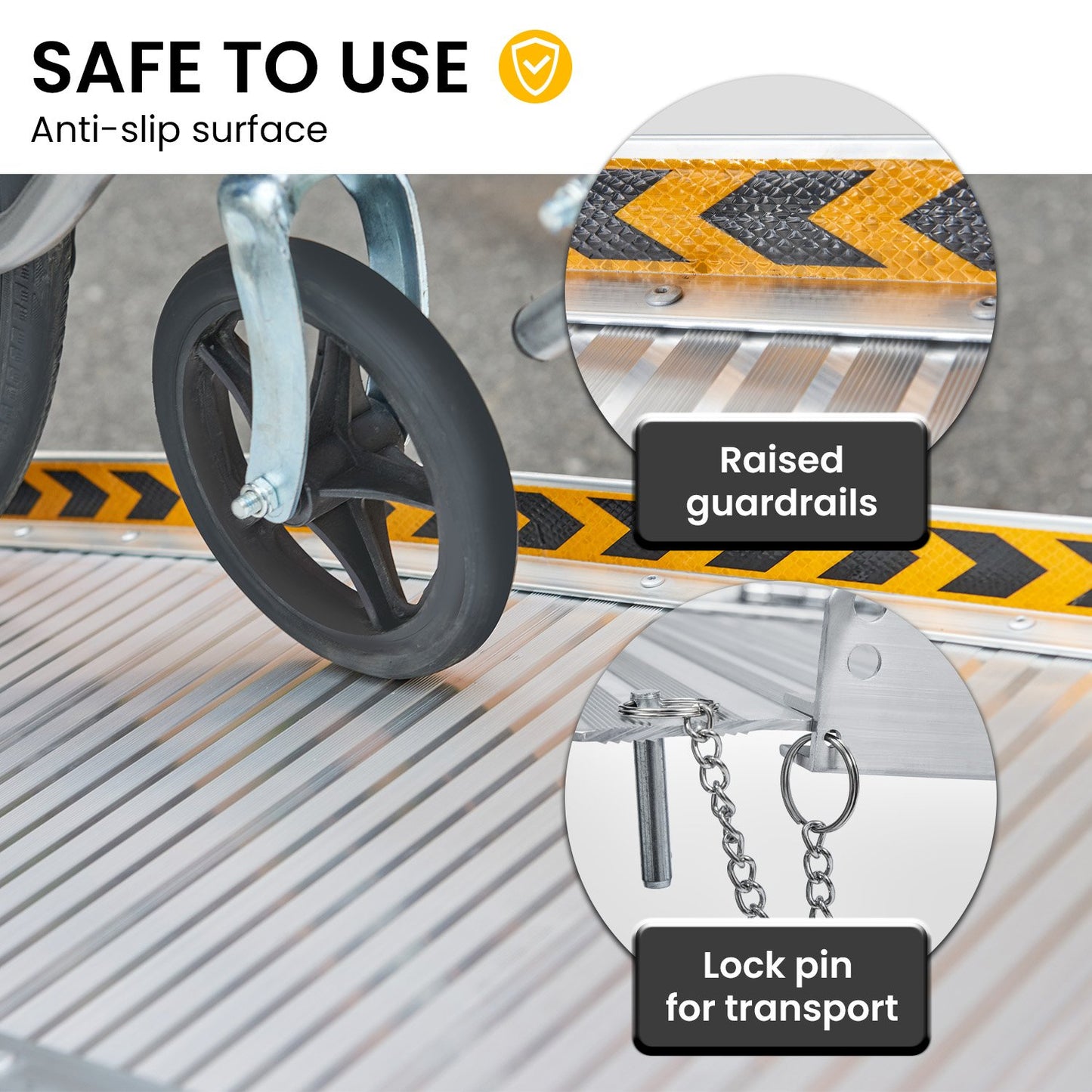 Kartrite 5ft Aluminium Foldable Wheelchair Ramp R01