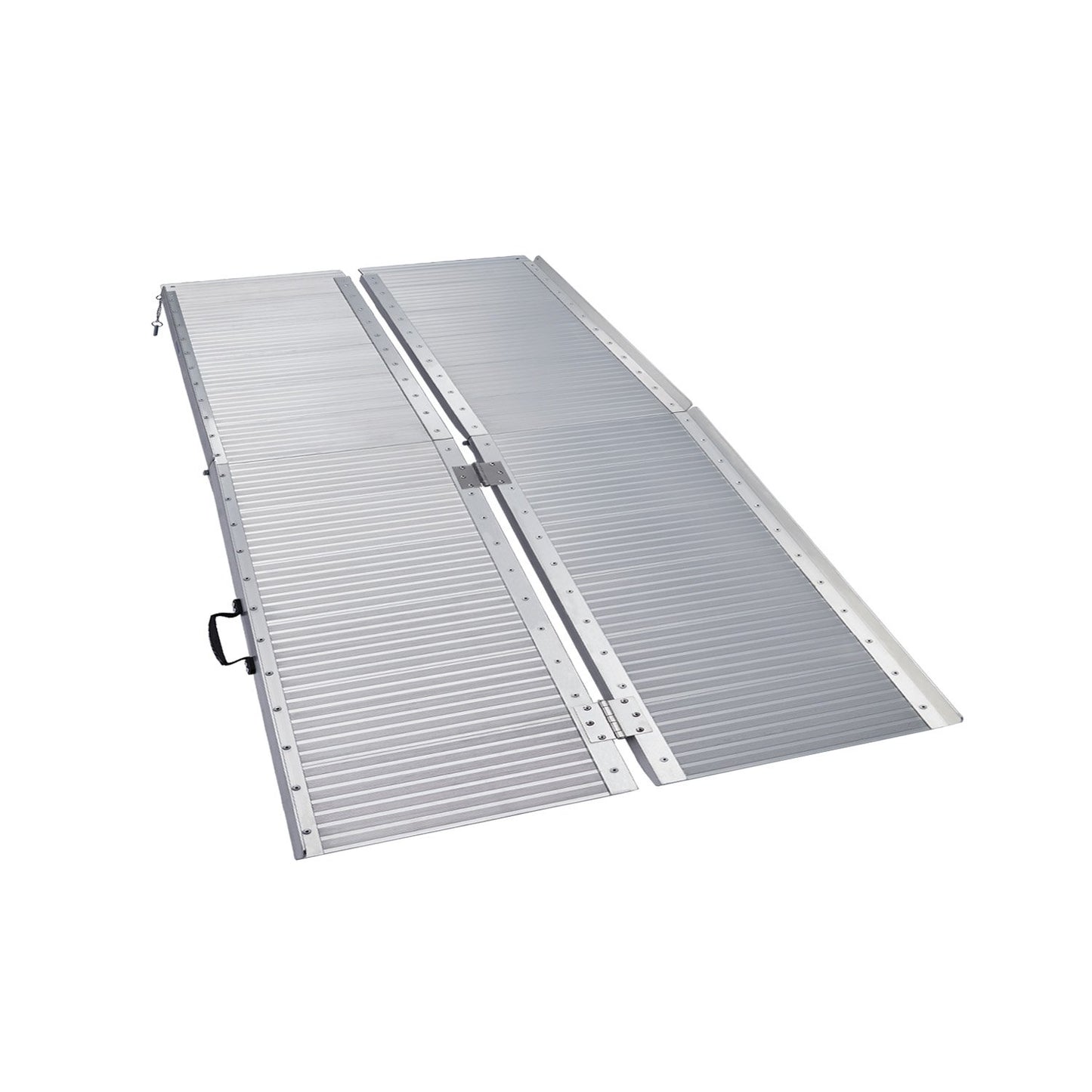 Kartrite 4ft Aluminium Foldable Wheelchair Ramp Non-Slip R02 Silver