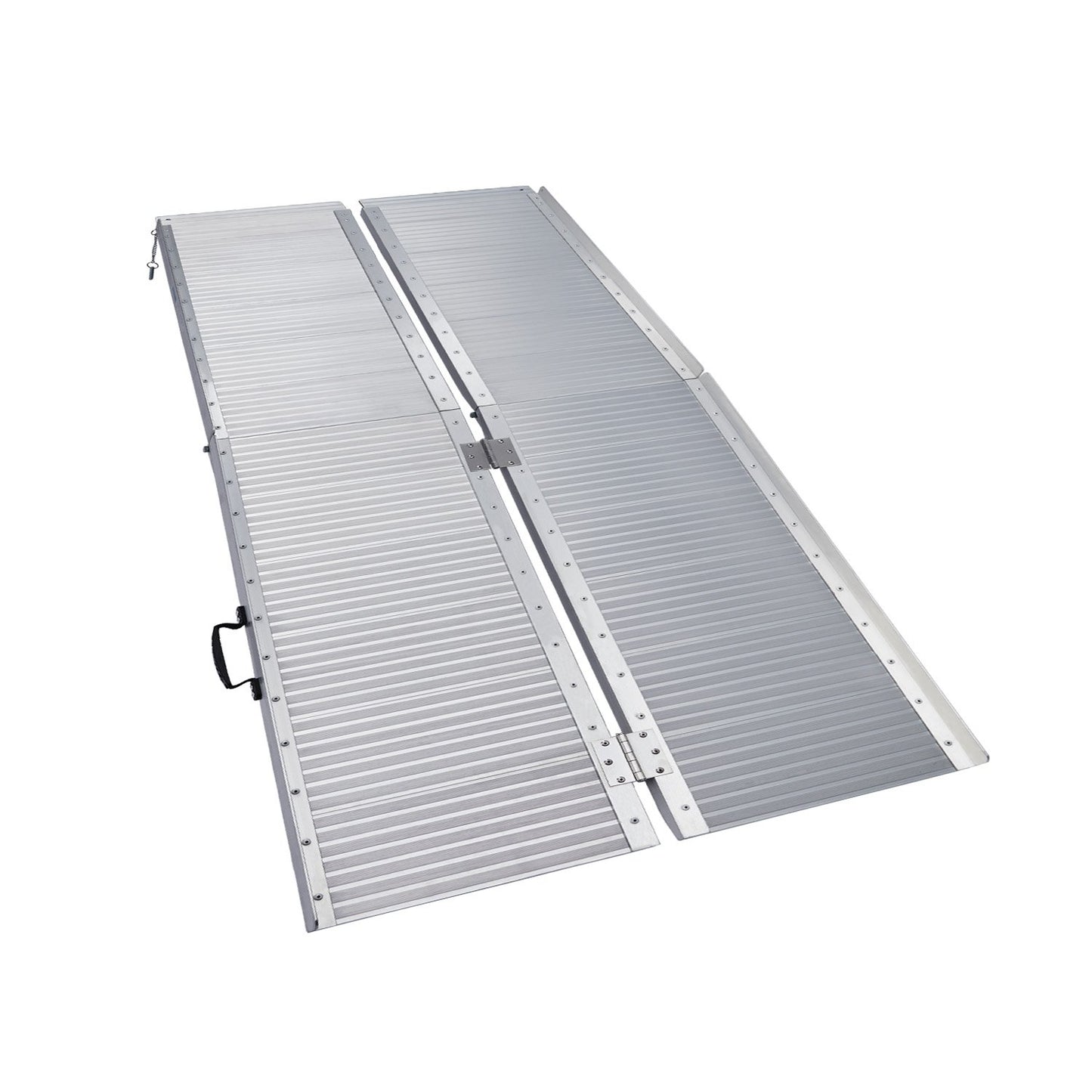 Kartrite 5ft Aluminium Foldable Wheelchair Ramp Non-Slip R02 Silver
