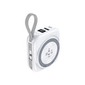 B697C-WH 10000mAh LED display 22.5W power bank for Mobile and Apple watch/Airpods CCC Certified