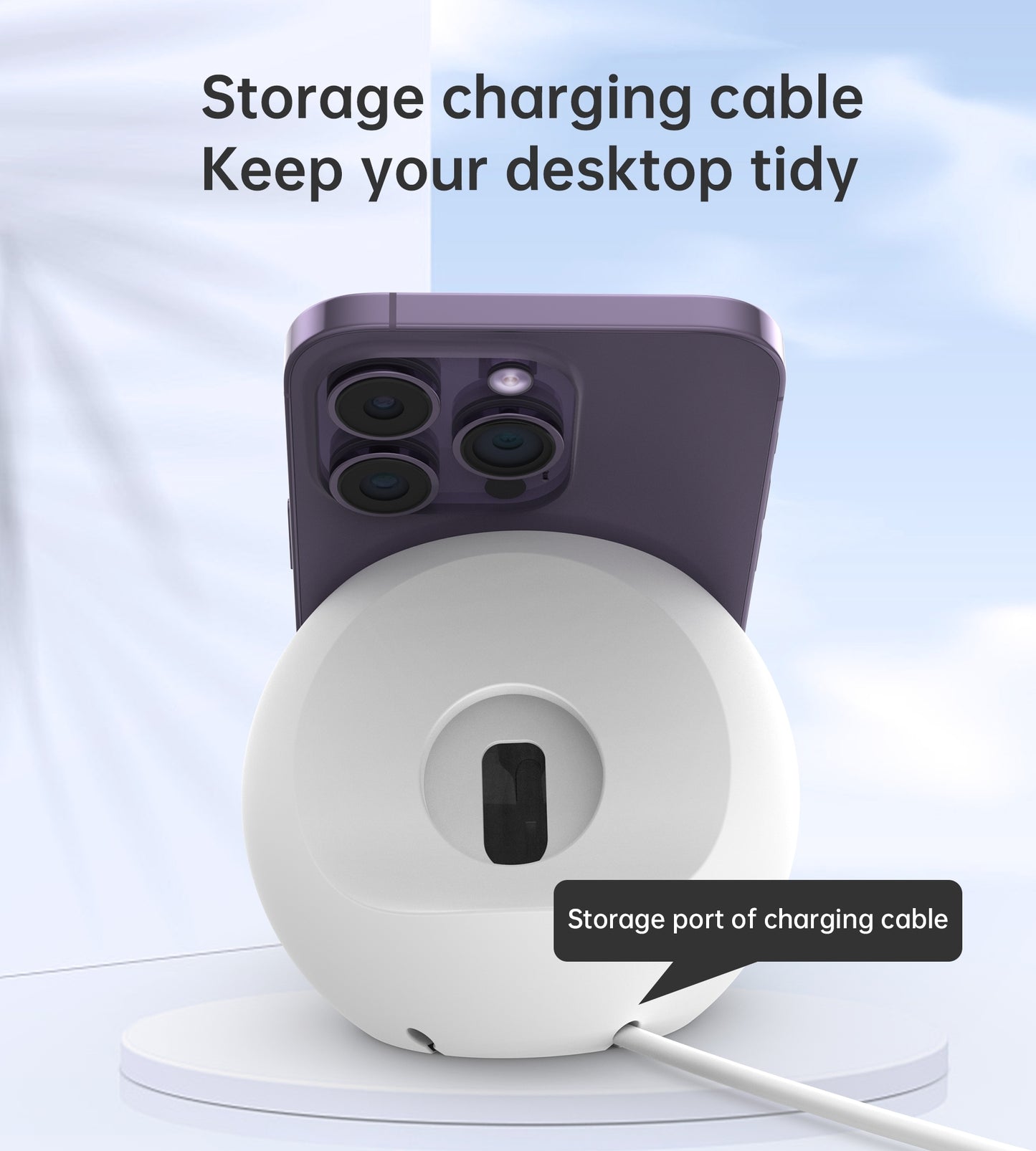 CHOETECH H050-W Magnetic Holder for iPhone 12/13/14 /15 Series and iWatch (White)