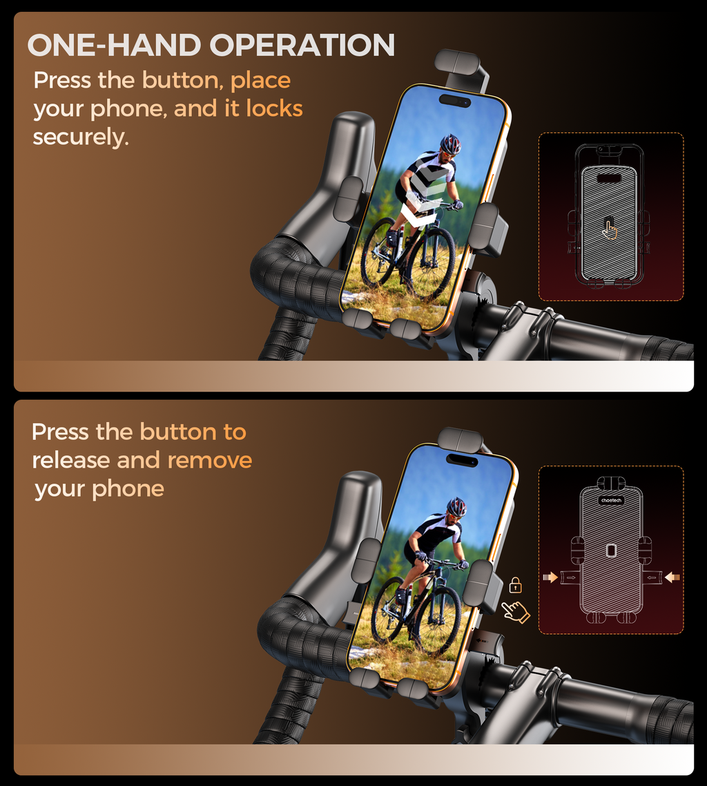 H092 Cycling Phone Holder Bike Handlebar Mount