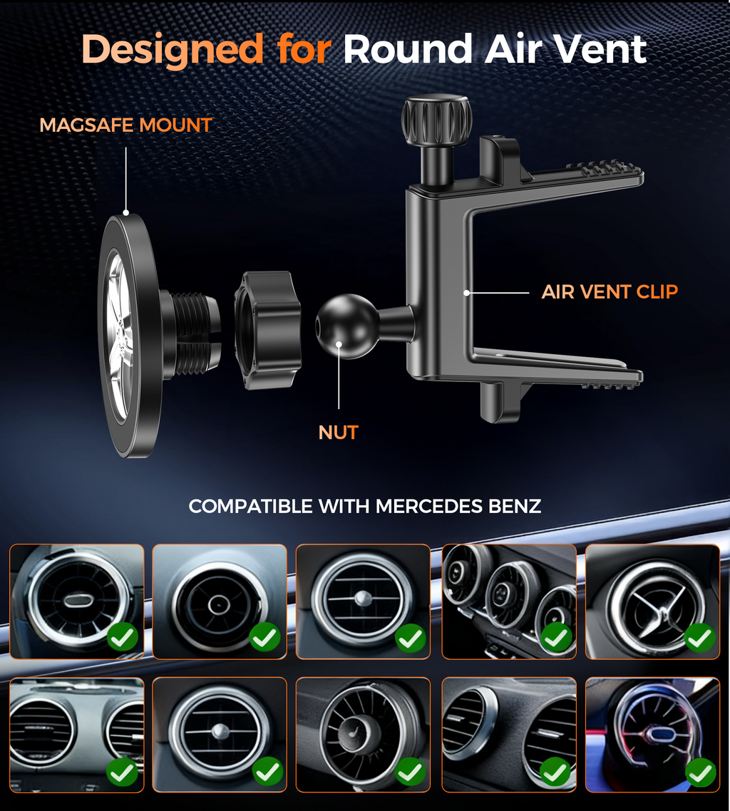 H093-BK Magnetic Car Phone Mount
