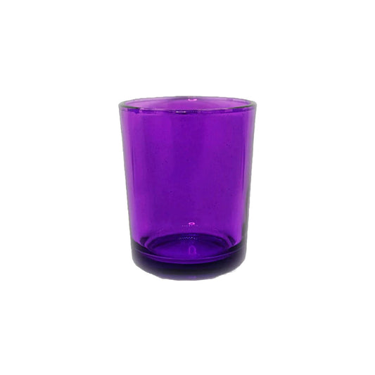 40 Pack Purple Glass Votive Tealight Candle Holders House Party Centerpiece Xmas Wedding Decor Glass Candlestick Party Decorations Bridal Valentines Event