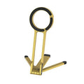 MA30 Magnetic Phone Tripod Stand for iPhone - Aluminium Maglock Smartphone Mini Tripod Pocket Cell Phone Stand Dual-Sided Magnet Quick Mount Compatible with iPhone 16 15 14 13 12 Magsafe(Yellow)