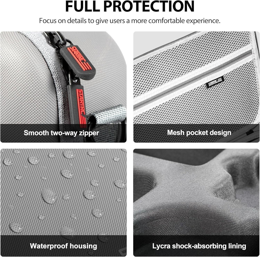 Carrying Case for DJI Neo Portable PU Storage Protective Bag for DJI Neo Fly More Combo Accessories, Compatible with RC-N3 Remote Controller, Neo Intelligent Flight Battery, Charging Hub