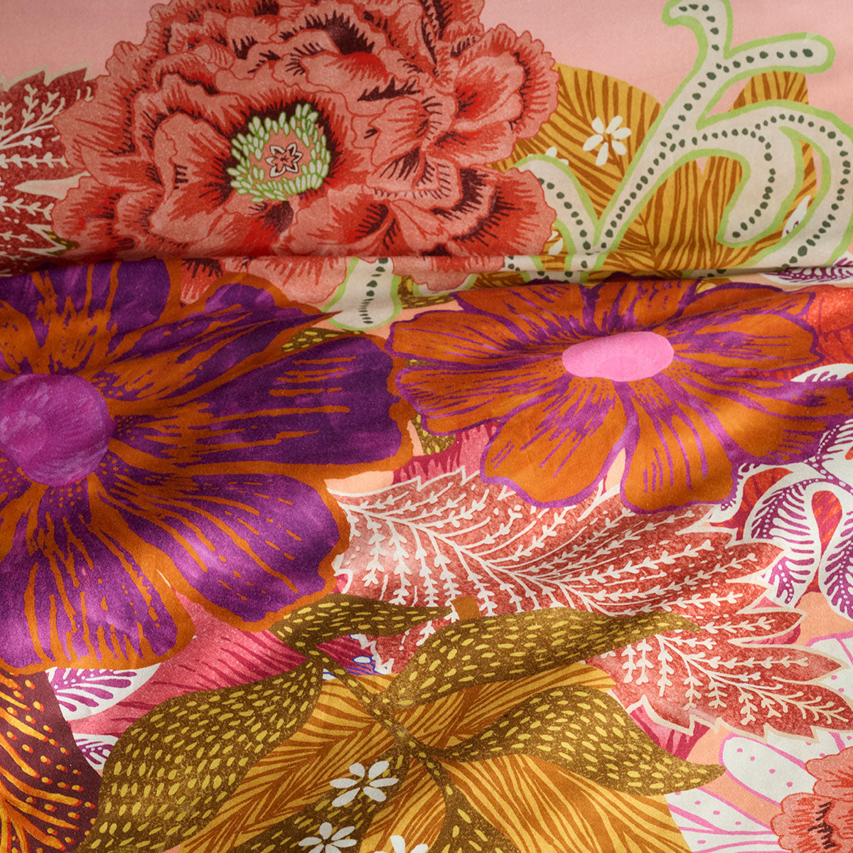 Oilily Livia Multi Cotton Floral Quilt Cover Set Queen