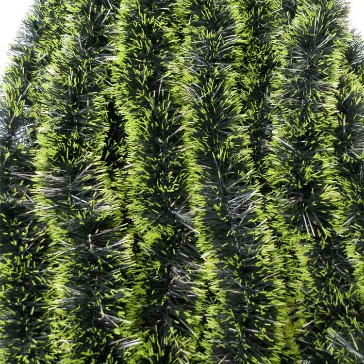 5x 2.5m Christmas Tinsel Xmas Garland Sparkly Snowflake Party Natural Home D¨¦cor, Snow Tips in Green (2m)