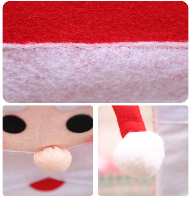 6x Christmas Cute Lady Santa Hat Chair Covers Dinner Home D¨¦cor Ornaments Gift, Mr Santa