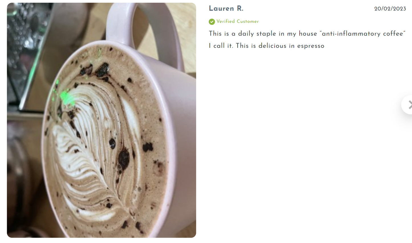 95 percent Organic Curcumin Extract Cocoa Flavour - Turmeric Powder With Black Pepper - Organic and with Black Pepper, 125g