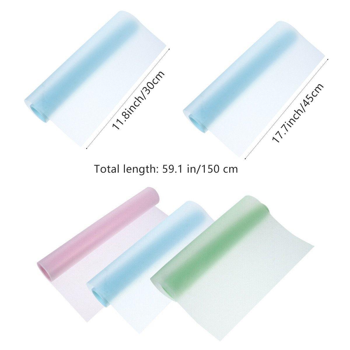 5 Roll EVA Anti Moisture Drawer Mat Cabinet Pad Kitchen Dustproof Placemat - Transparent Convex-45*150cm