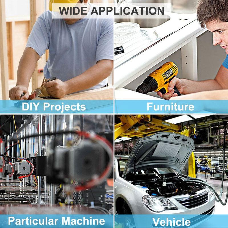 500x M3/M4/M5 Stainless Steel Hex Socket Button Head Bolts Screws Nuts Kit