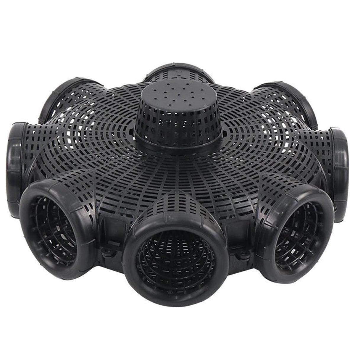 Eight Hole Eel Cage Ground Fish Trap Lobster Fishing Net Foldable Crab Catcher