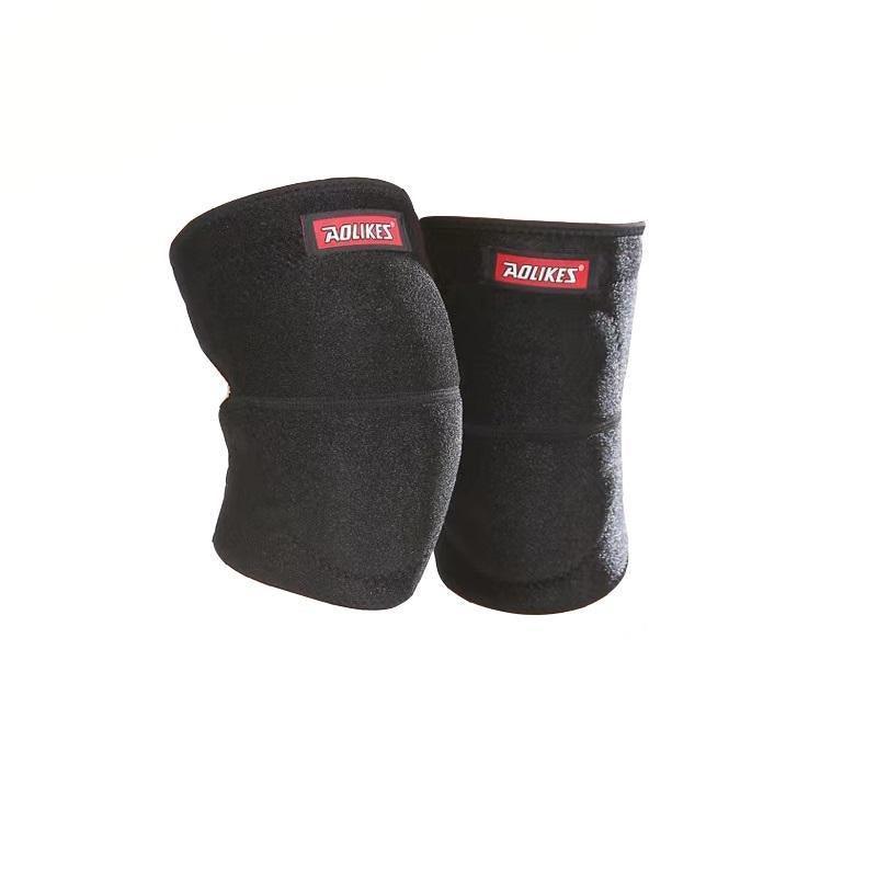 AOLIKES? Knee Pad Crashproof Antislip Brace Leg Sleeve Protector Guard Support L - Blue L *1 Pair