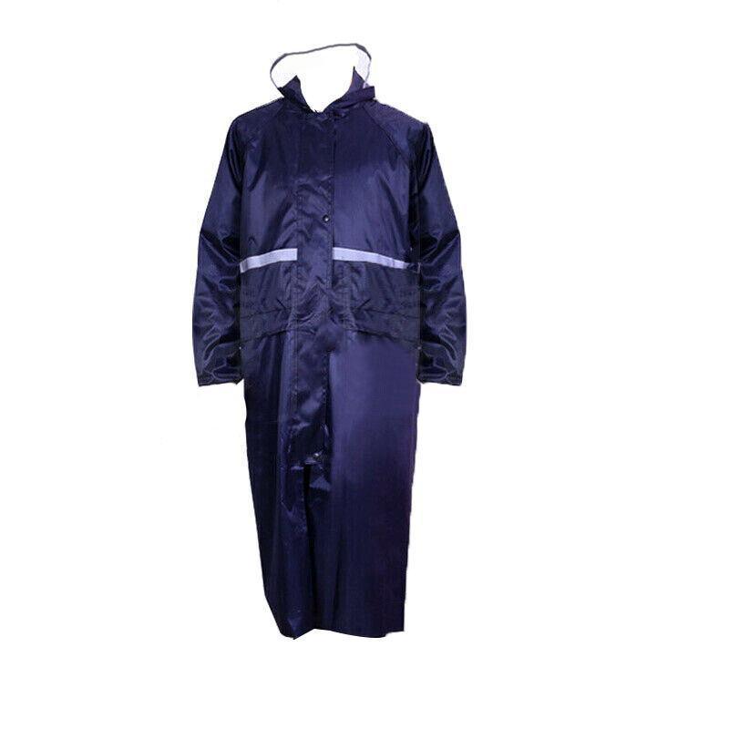 Men's Overalls Waterproof Raincoat Lightweight Work Hooded Long Coats RAIN COAT L Size - Yellow