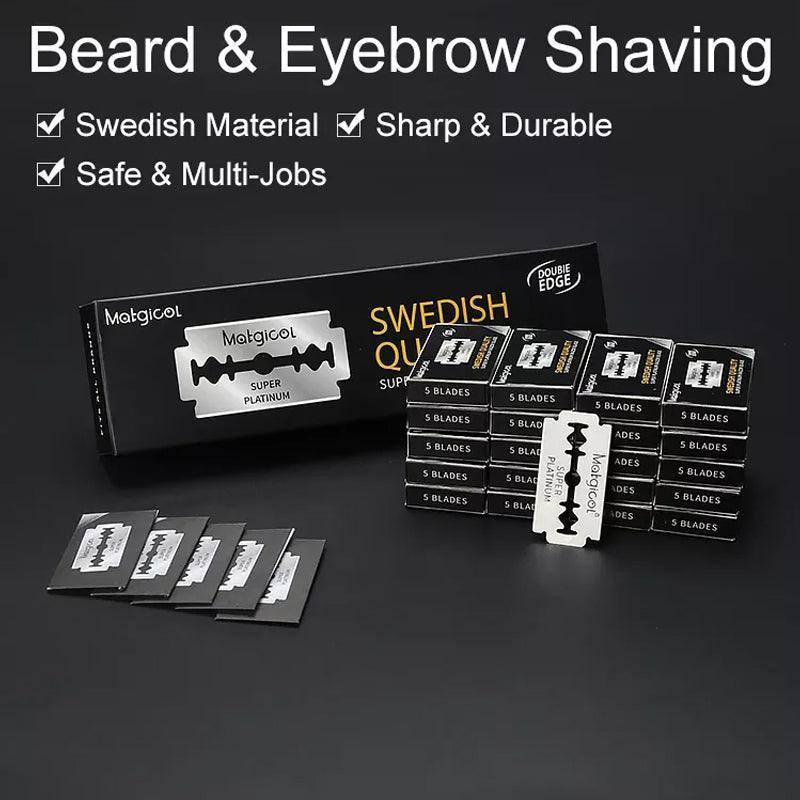 Pack of 10 to 200 Super Stainless Razor Blades Double Edge for Shaving Use - 100PCS