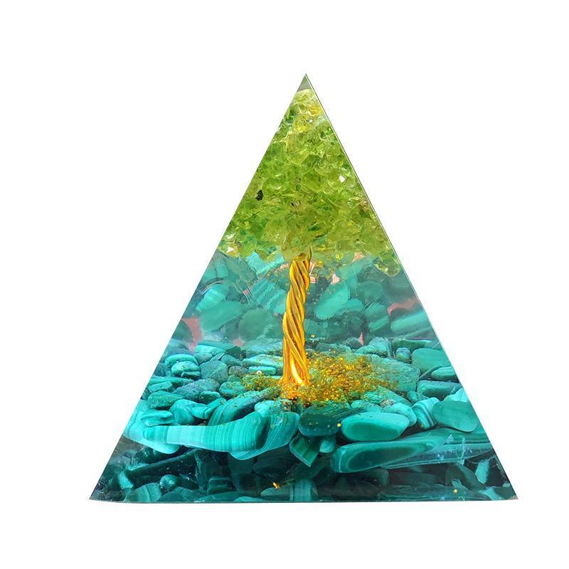 Amethyst Crystal Sphere Orgonite Pyramidamp Obsidians - Black Brown(60mmx60mm)