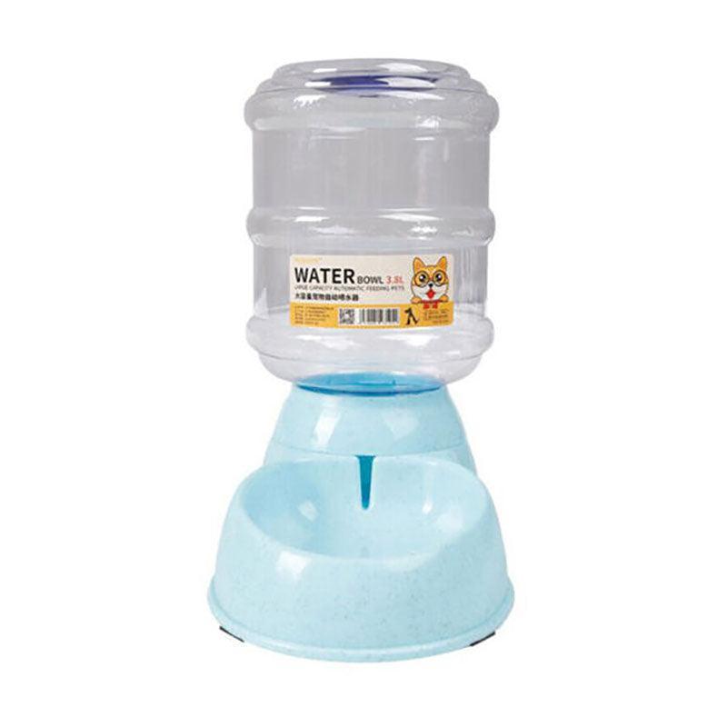Automatic 3.8L Water Feeder Pet Dog Cat Puppy Dispenser Feeder Bowl Bottle - Blue