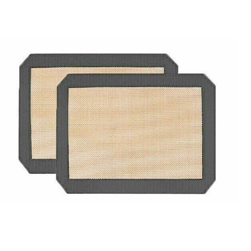 New Non-Stick Silicone Baking Mat Large Scale Cake Emarle Silicon Bakeware Dough - Grey 2PCS(2*60X40CM)