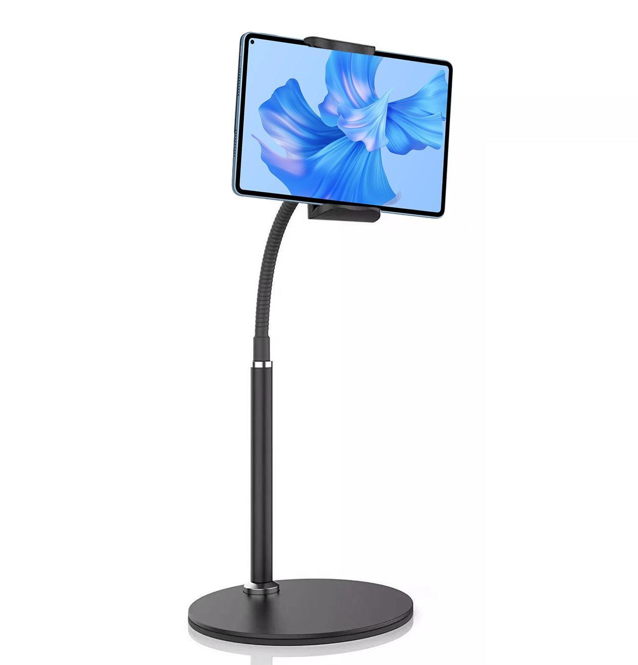 Adjustable Floor/Desk Stand Bed Lazy Mount Holder Arm Bracket For Phone Tablet - Floor Stand (135cm&Black)