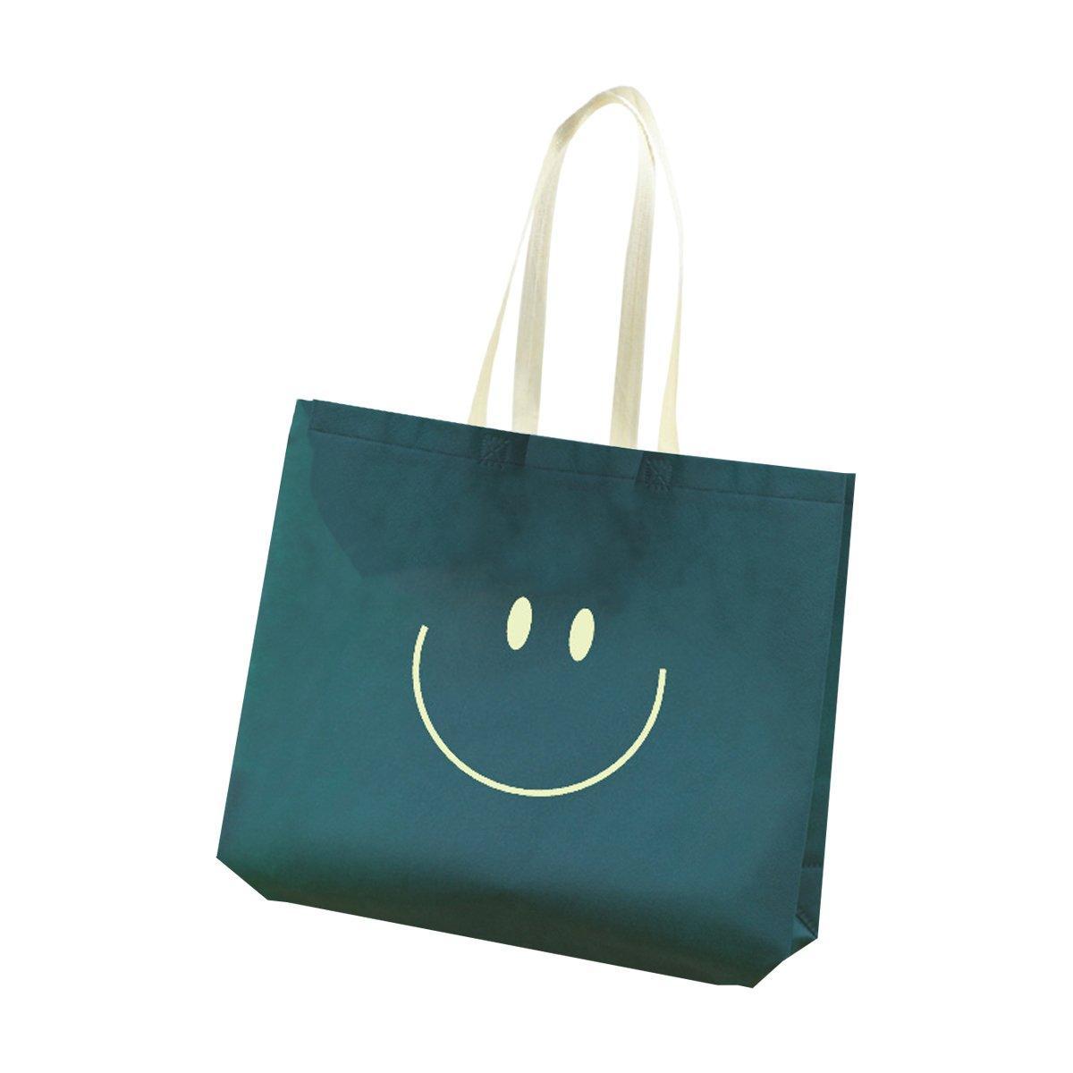 25PCS Fashionable Non-Woven Fabric Tote Eco Friendly Bag Reusable Shopping Bag - Smile 35*45*12cm