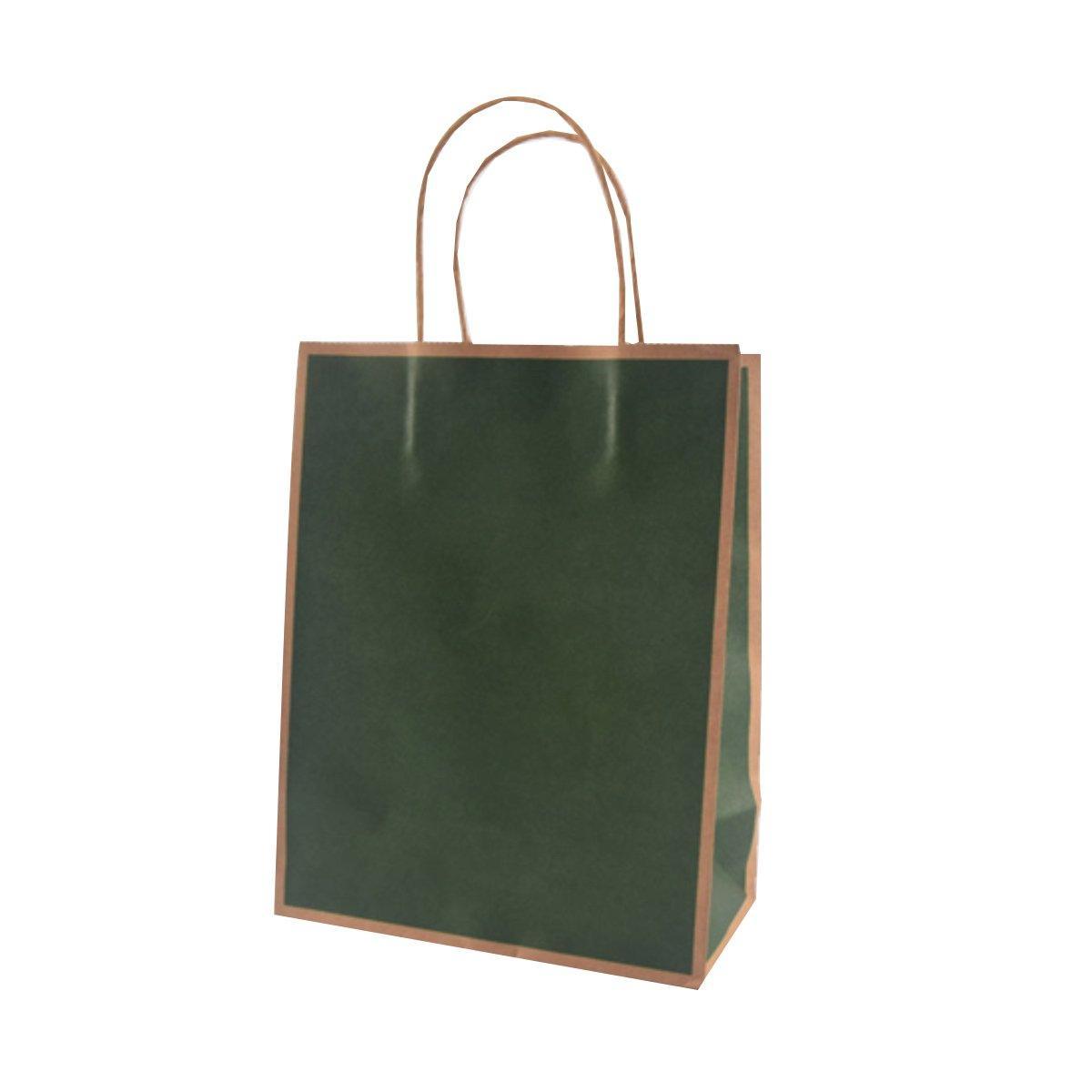 Gift Kraft Paper Bags for Packaging and Takeaway 50PCS - Red-31*26*12cm