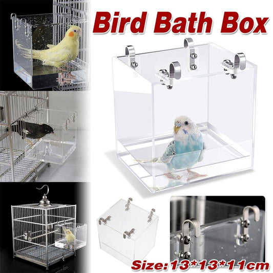 Bird Bathing Box Basin for Birds Outdoor Bathing Pool Bird Shower Basin for Pets
